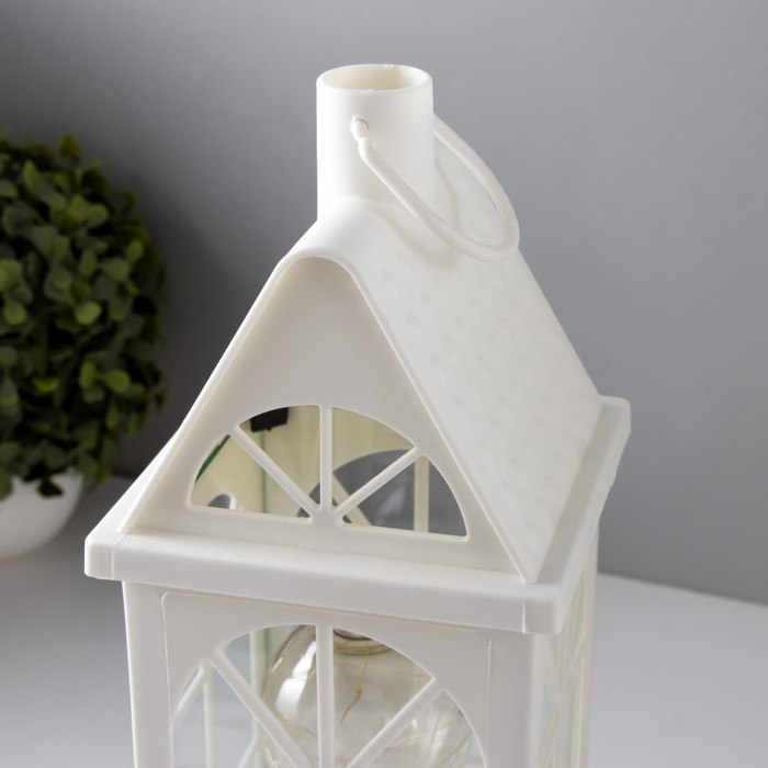 Ночник Ночник "Фонарь-домик"белая от батареек 3ААА 35х13,5х13,5 см RISALUX