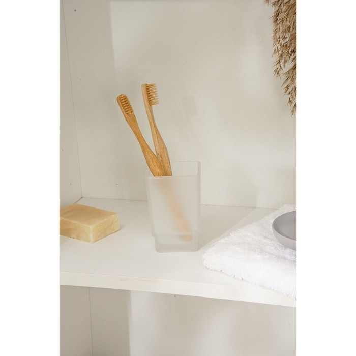 Стакан стеклянный матовый «Квадро» Стакан стеклянный матовый «Квадро»