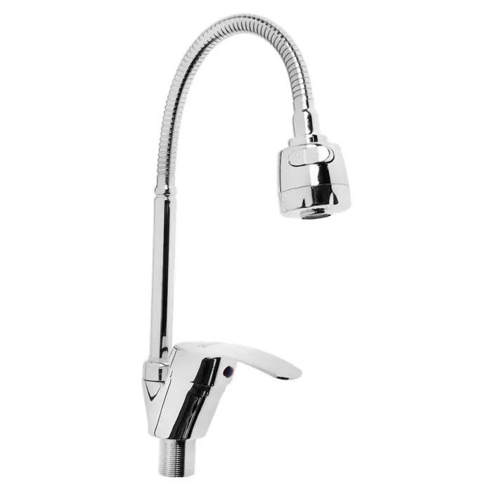 Смеситель для кухни ZEIN Z66350352, гибкий излив, картридж 40 мм, двухрежимный аэратор, хром