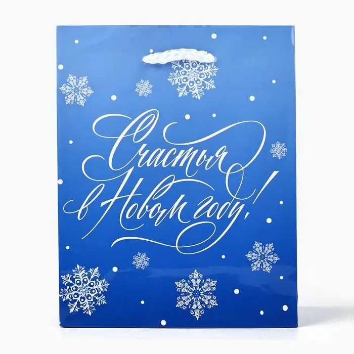 Пакет подарочный новогодний ламинированный «Счастья в Новом году», S 12 х 15 х 5.5 см Пакет подарочный новогодний ламинированный «Счастья в Новом году», S 12 х 15 х 5.5 см