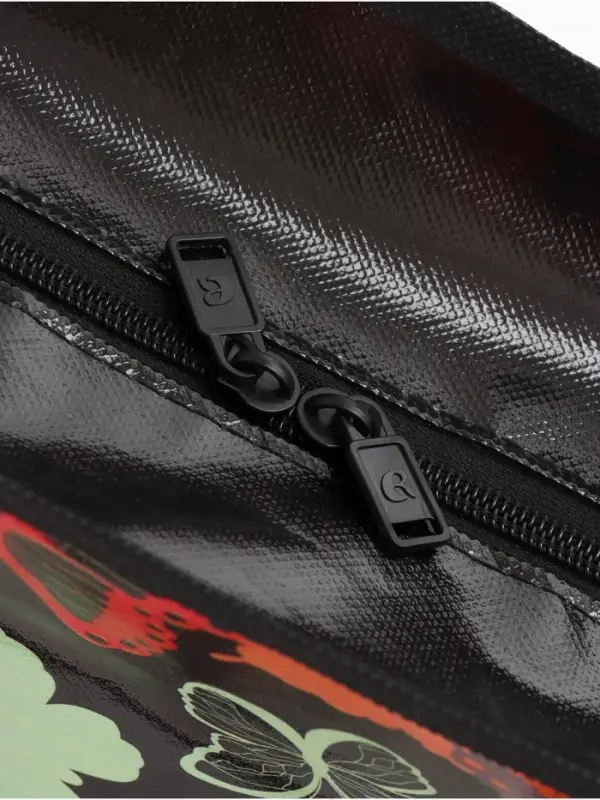 Сумка хоз Бабочки, 40*15*30, отдел на молнии, черный