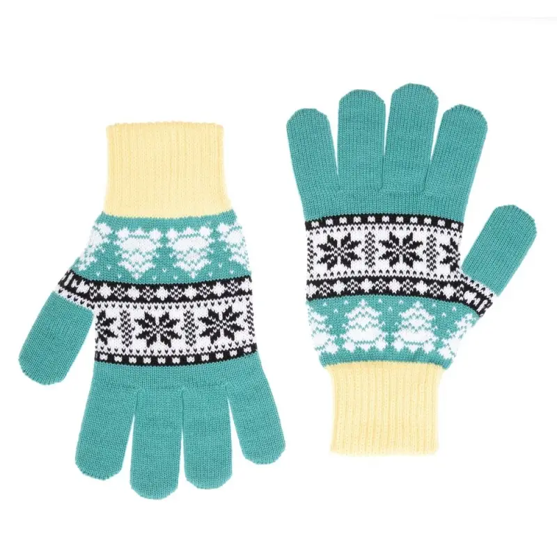 Перчатки Mirakler, зеленые с желтым, размер S/M Перчатки Mirakler, зеленые с желтым, размер S/M