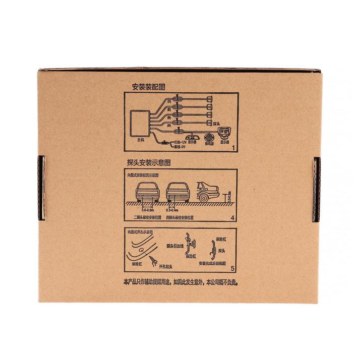 Парковочная система 4 датчика, LED-экран, 12 В, датчик чёрный Парковочная система 4 датчика, LED-экран, 12 В, датчик чёрный