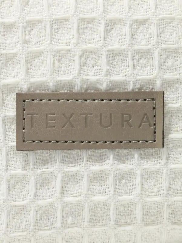 Косметичка женская на молнии TEXTURA, объёмная, большая, мягкая, белая