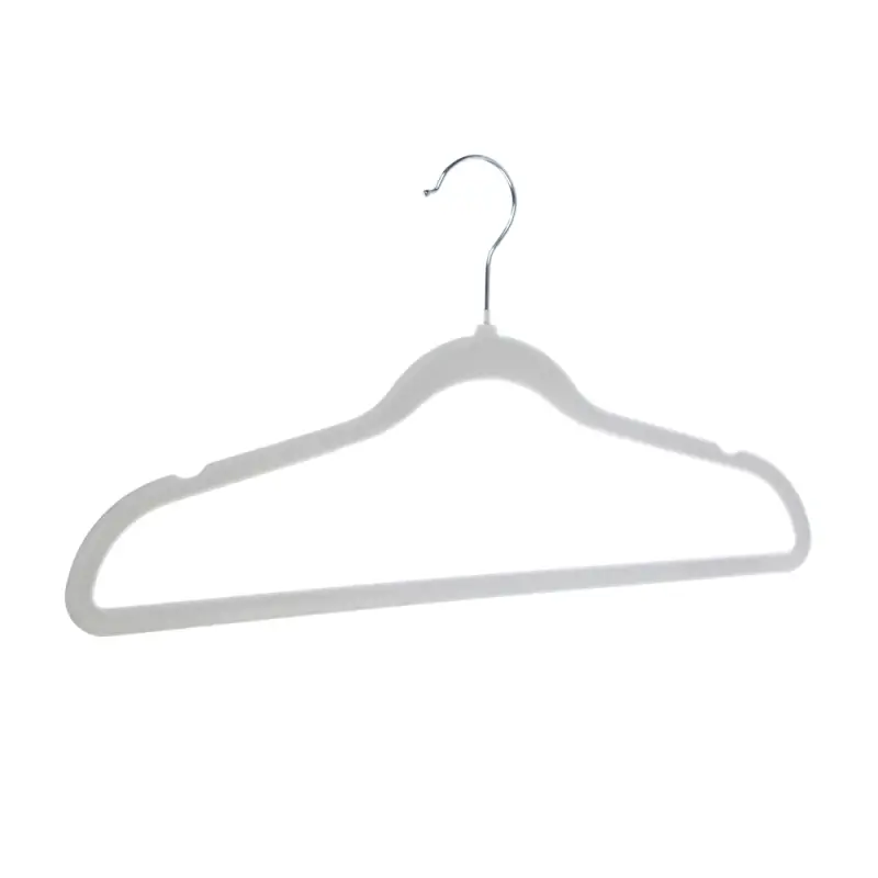 Вешалки для одежды тм VETTA, 4шт, 42см, с покрытием флок, цвет серый