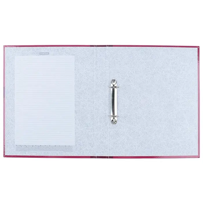 Папка на 2 кольцах А4, ErichKrause Work inside, 35 мм, 1750 мкм, ламинированная, твердая обложка, бордовая