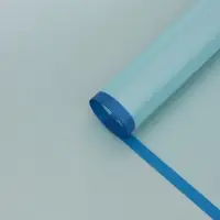 Пленка для цветов, "Полупрозрачная кайма", синяя, 57х57 см