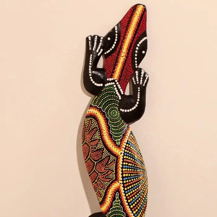 Панно декоративное  Панно декоративное "Ящерица геккон" 78х13х1,5 см МИКС