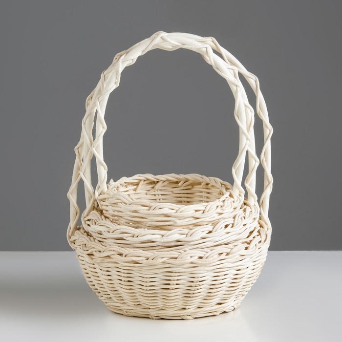 Набор корзин, 3-х, 9×21, 15×19, 12×16 см, ротанг, микс Набор корзин, 3-х, 9×21, 15×19, 12×16 см, ротанг, микс