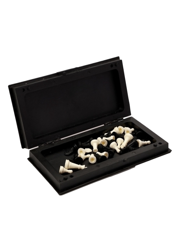 Шахматы 19 х 19 см, король h-3.3 см, d-1.5 см, доска и фигуры пластик Шахматы 19 х 19 см, король h-3.3 см, d-1.5 см, доска и фигуры пластик