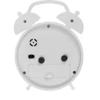 Часы - будильник настольные &laquo;Соломон&raquo;, дискретный ход, 9.8&times;12 см, АА, белые