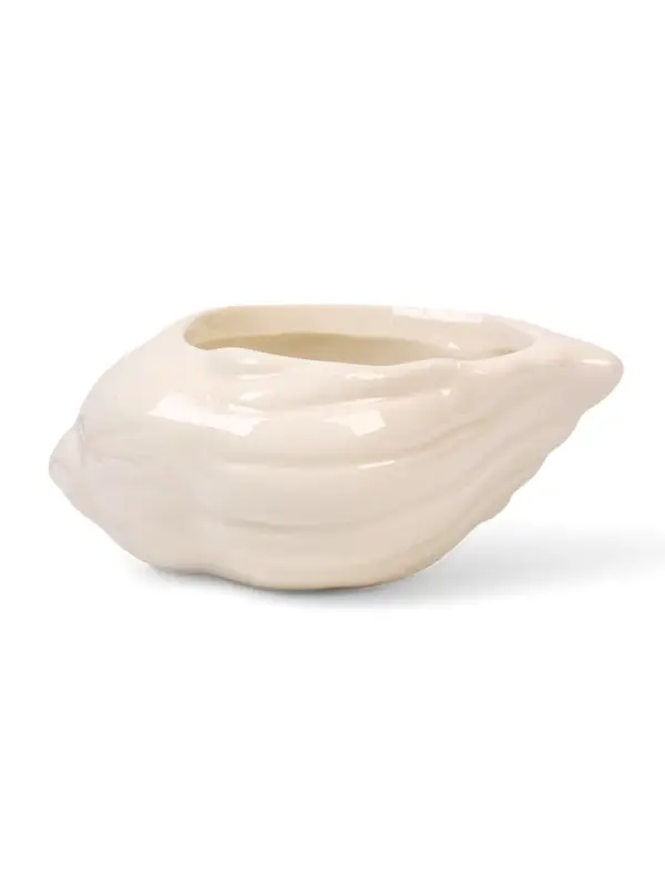 Декоративный горшок для цветов &laquo;Ракушка&raquo;, керамический, белый, набор 6 шт.