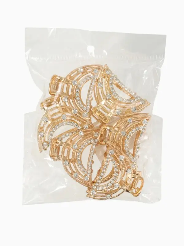 Крабик для волос &laquo;Джули&raquo; дуга, 4 см, золотистый