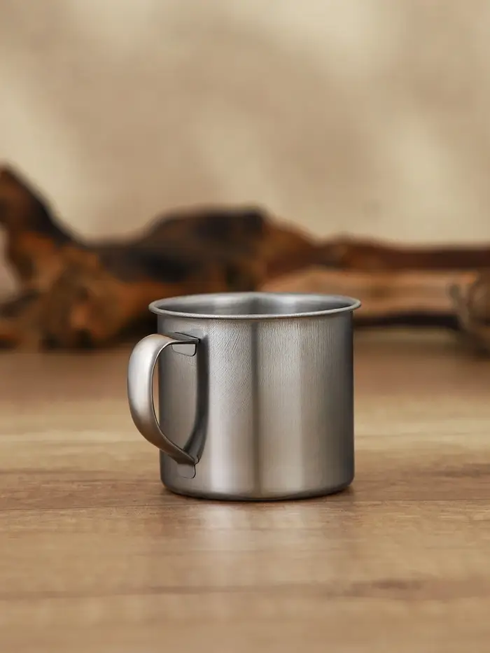 Кружка Доляна &laquo;Мэйли&raquo;, 170 мл, d=7 см, толщина 0.33 мм, нержавеющая сталь, хромированная