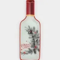 Блюдо сервировочное бутылка "С новым Годом" 34,5х11,5х1,5 см