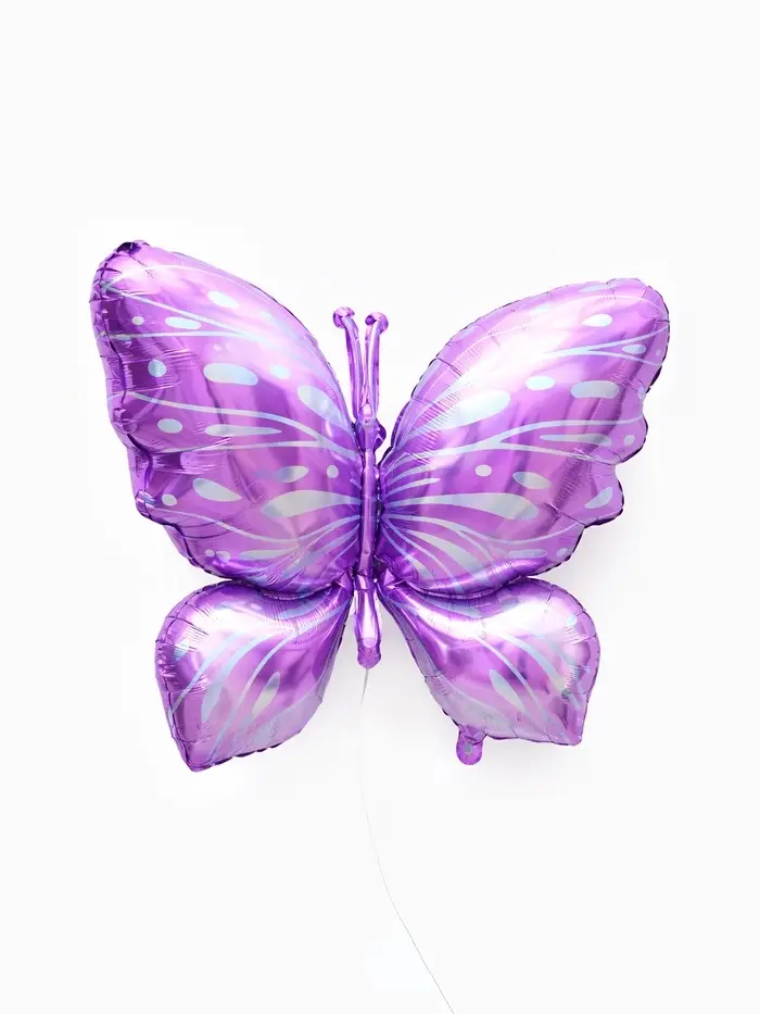 Воздушные шары фольгированные, &laquo;Разноцветные бабочки&raquo;, набор  3 шт