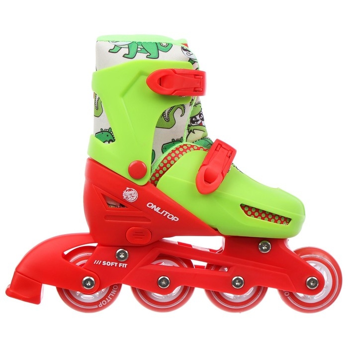 Роликовые коньки раздвижные ONLYTOP, р. 30-33, колёса PVC 64 мм Роликовые коньки раздвижные ONLYTOP, р. 30-33, колёса PVC 64 мм