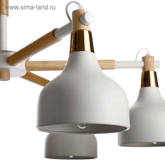 Люстра "Канди" 6x40Вт E27 белый 75х75х64 см BayerLux