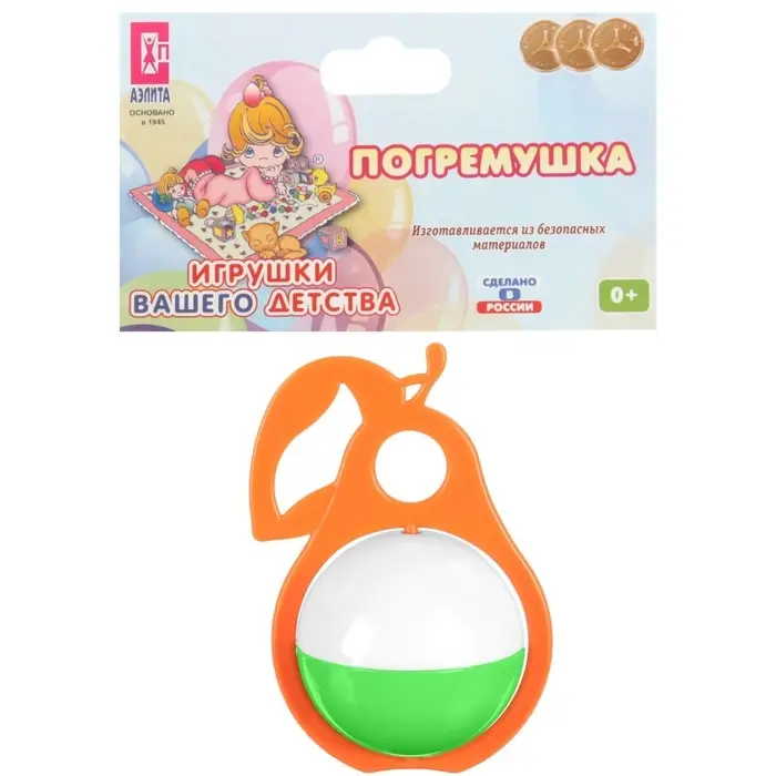 Погремушка &laquo;Груша&raquo;, цвет МИКС, Аэлита