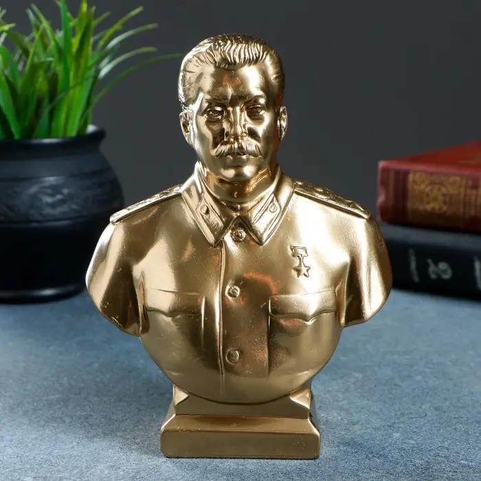 Бюст &laquo;Сталин&raquo;, фигурка гипс, большой, 6&times;15&times;5 см