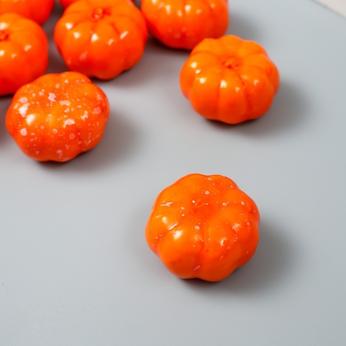 Декор для творчества Декор для творчества "Оранжевая тыква" набор 10 шт 2,6х3,5х3,5 см