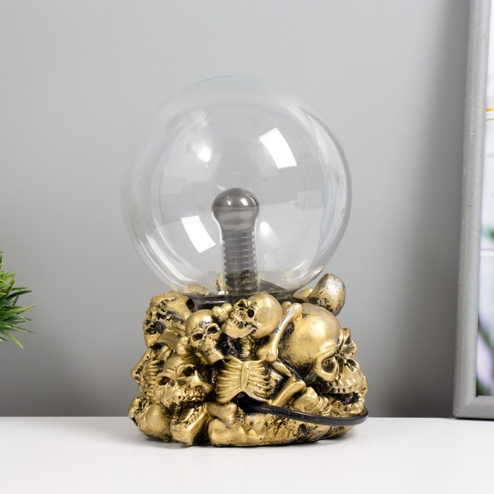 Плазменный шар Плазменный шар "Черепа", 20 см RISALUX