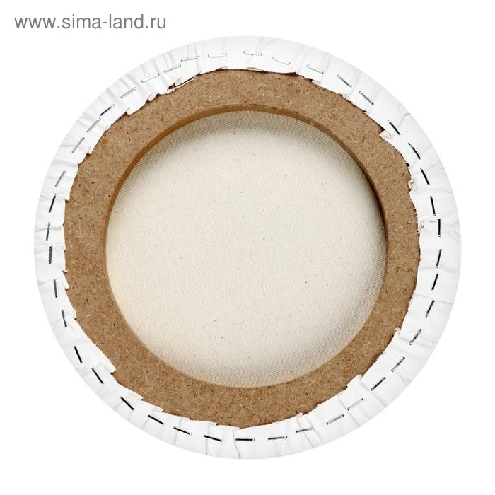 Холст круглый на подрамнике Calligrata, d-25 см, 2 см, хлопок 100%, акриловый грунт, cреднезернистый, 380 г/м² Холст круглый на подрамнике Calligrata, d-25 см, 2 см, хлопок 100%, акриловый грунт, cреднезернистый, 380 г/м²