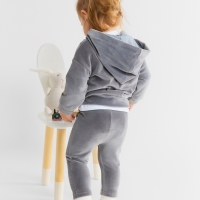 Брюки (леггинсы) Крошка Я Plushy, р. 86-92 см, серый