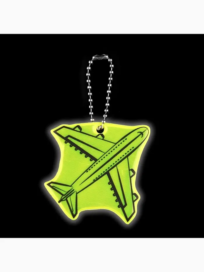 Светоотражающий элемент &laquo;Самолёт&raquo;, двусторонний, 5.8&times;5.8 см, МИКС