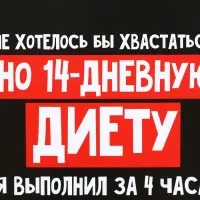 Ланч - бокс прямоугольный &laquo;14 дневная диета&raquo;, 500 мл