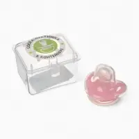 Соска-пустышка анатомическая, силикон, от 0 мес., розовая