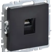 BRITE Розетка компьютерная RJ45 кат.5E РК10-БрЧ черный