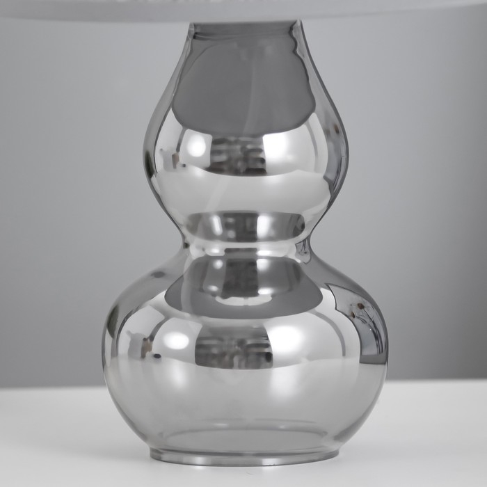 Настольная лампа Настольная лампа "Бабена" Е27 40Вт серый 21х21х33см RISALUX