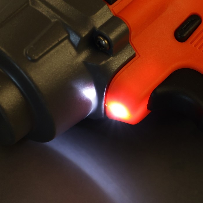 Гайковерт аккумуляторный KINGQUEEN KQ-287, ударный, 18 В, 2х4 Ач, 600 Нм, 1/2", 3 режима