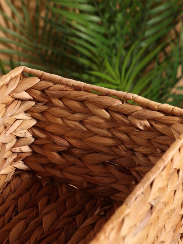 Корзина плетеная 31x21x14 см, водный гиацинт