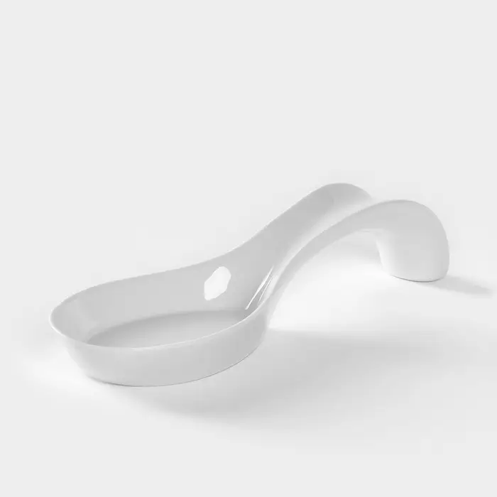 Подставка под ложку Добрушский завод &laquo;Бельё&raquo;, 20 см, фарфор, белая