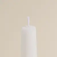 Набор свечей, 3.5х23 см, 2 шт "Башня" белый 4х9,5х25 см