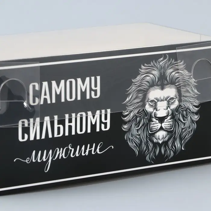 Коробка для капкейка, кондитерская упаковка, 2 ячейки «Сильному мужчине», 16 х 8 х 7.5 см Коробка для капкейка, кондитерская упаковка, 2 ячейки «Сильному мужчине», 16 х 8 х 7.5 см