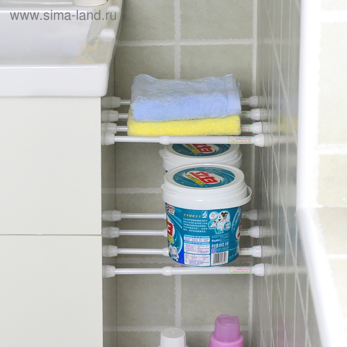 Набор карнизов универсальных, 2 шт, 30-45 см, цвет белый Набор карнизов универсальных, 2 шт, 30-45 см, цвет белый