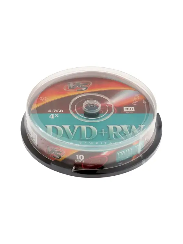Диск DVD RW VS, 4x, 4.7 Гб, блистер, 10 шт.