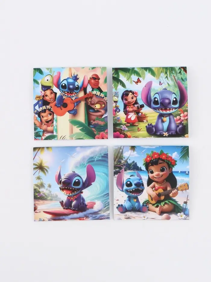 Блокнот 10х10см, 16 л МИКС "Стич"