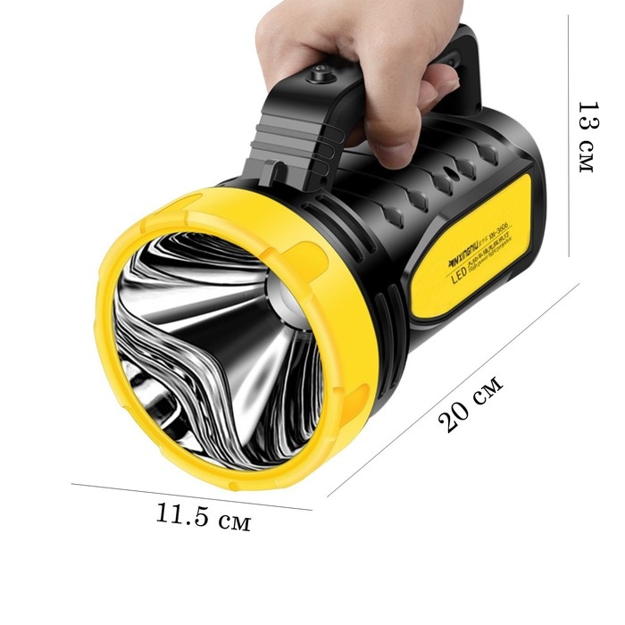 Фонарь прожекторный аккумуляторный, 10 Вт, 3000 мАч, LED, 13 х 20 см Фонарь прожекторный аккумуляторный, 10 Вт, 3000 мАч, LED, 13 х 20 см