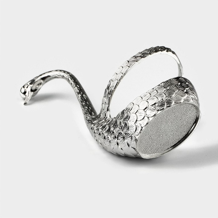 Набор ложек на подставке Magistro «Серебряный лебедь», 7,5×5×14 см, цвет серебряный Набор ложек на подставке Magistro «Серебряный лебедь», 7,5×5×14 см, цвет серебряный