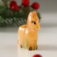 Сувенир Лошадка малая, 6х5,5 см, селенит