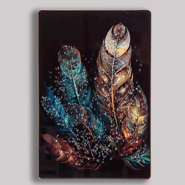 Картина акрил &laquo;Перо колор сияние&raquo;, 60&times;39.5 см