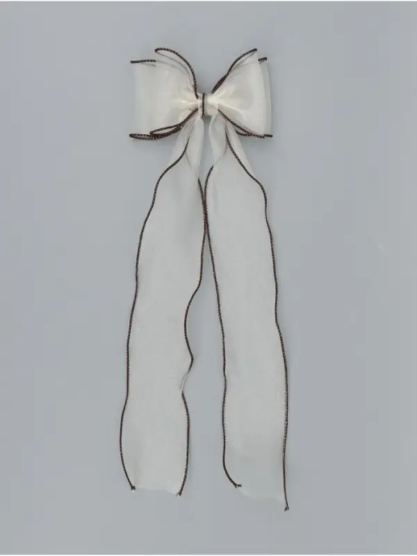 Бант для волос на заколке шоколадный, Коты аристократы Бант для волос на заколке шоколадный, Коты аристократы