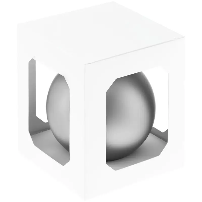 Елочный шар Finery Matt, 10 см, матовый серебристый Елочный шар Finery Matt, 10 см, матовый серебристый