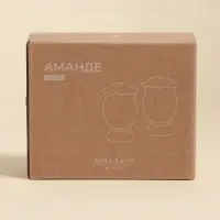 Набор для специй SL Home &laquo;Аманде&raquo;, 5&times;5&times;8 см, солонка, перечница, фарфор, белый