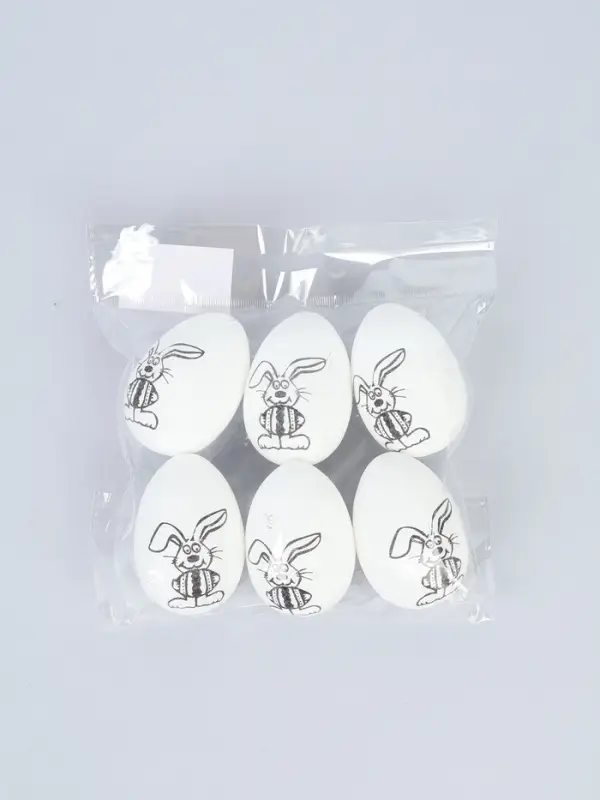 Набор для творчества "Пасхальный кролик" под роспись, набор 6 шт, пенопласт