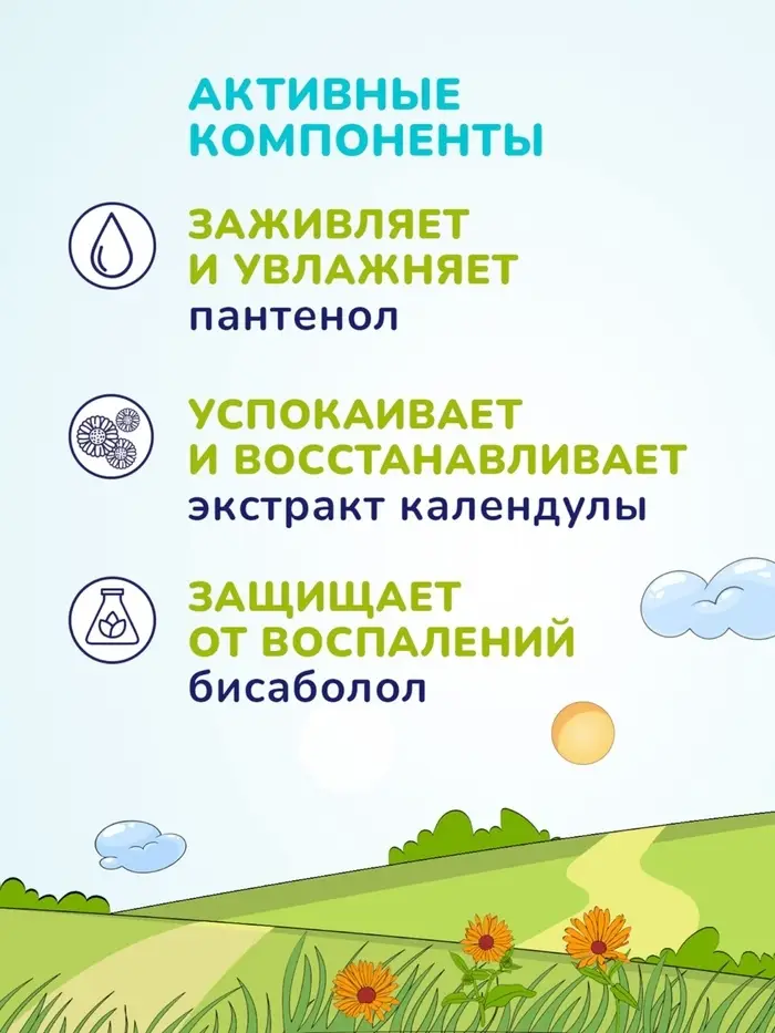 Средство для купания малыша и шампунь 2 в 1 AQA baby, 250 мл